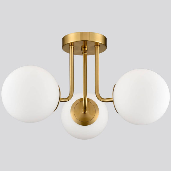 Modern Globe Ceiling Light - 3 Light